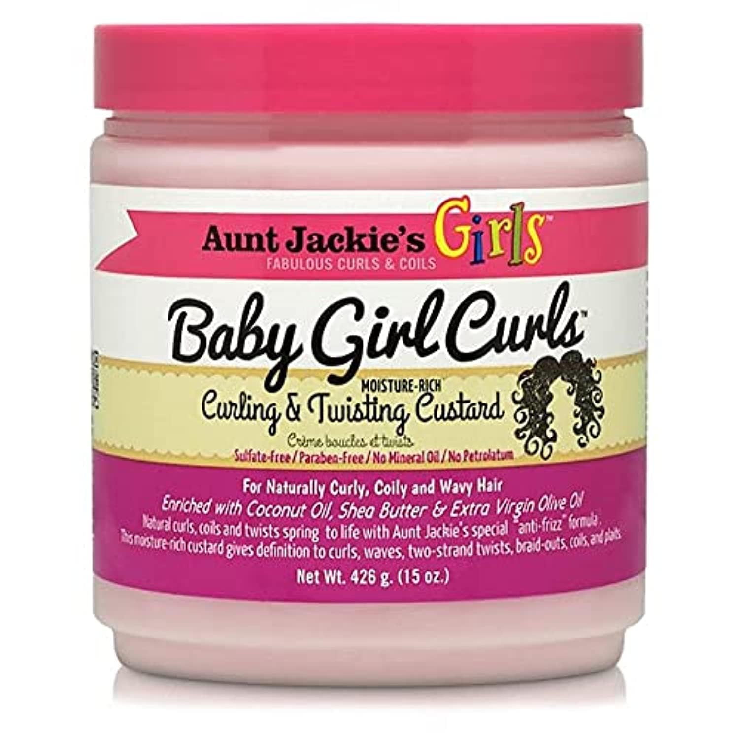 Aunt Jackie's Baby Girl Curls Curling &Twisting Custard 15oz