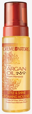 Creme of Nature with Argan Oil Style & Shine Foaming Mousse 7 oz