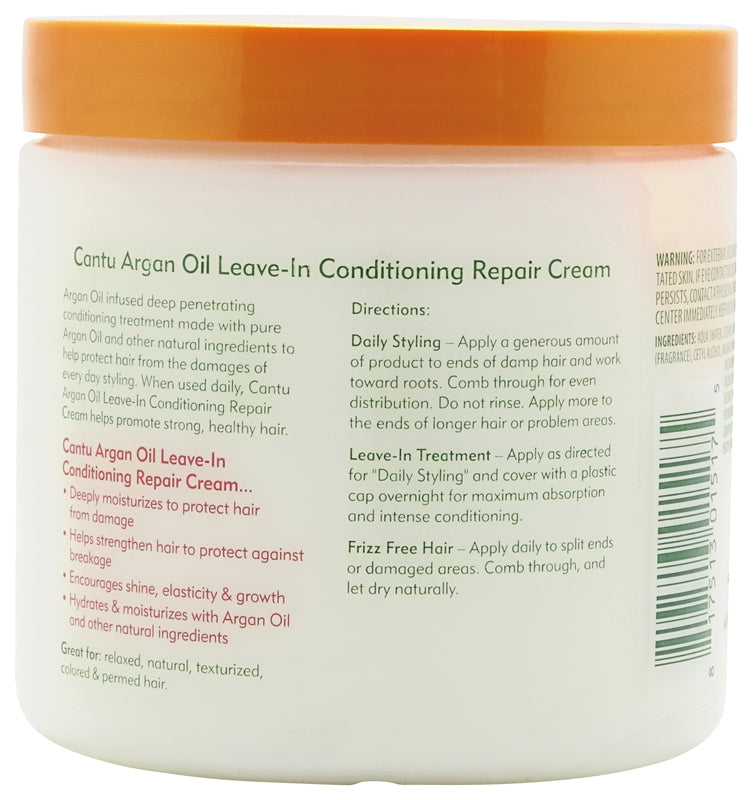 Cantu Argan Oil Leave-In Conditioner Repair Cream 453g