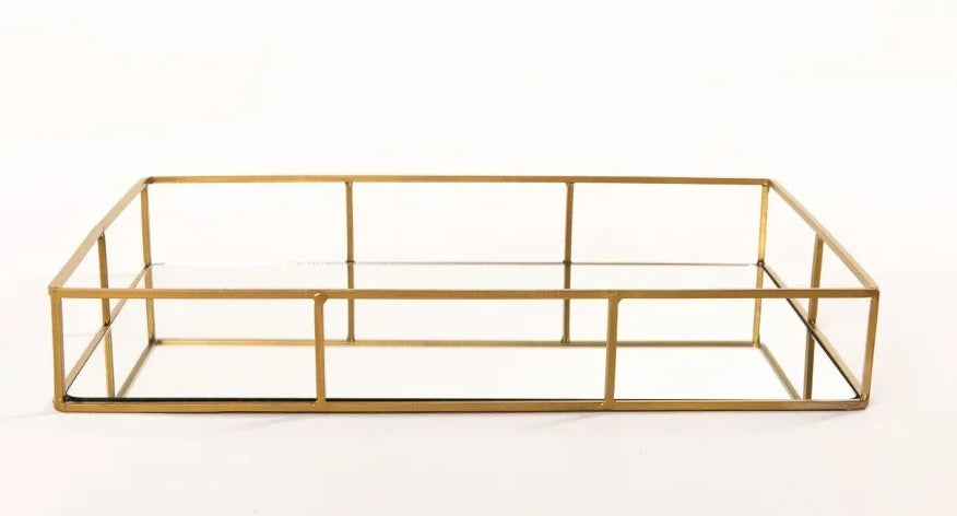 Glass Mirror Tray - FT659-3