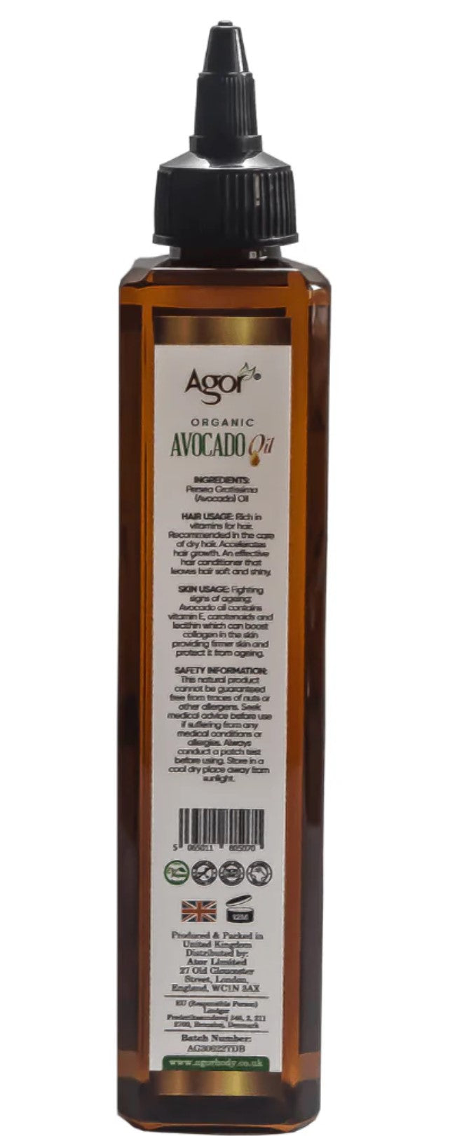 Agor: Organic Avocado Oil (250ml)