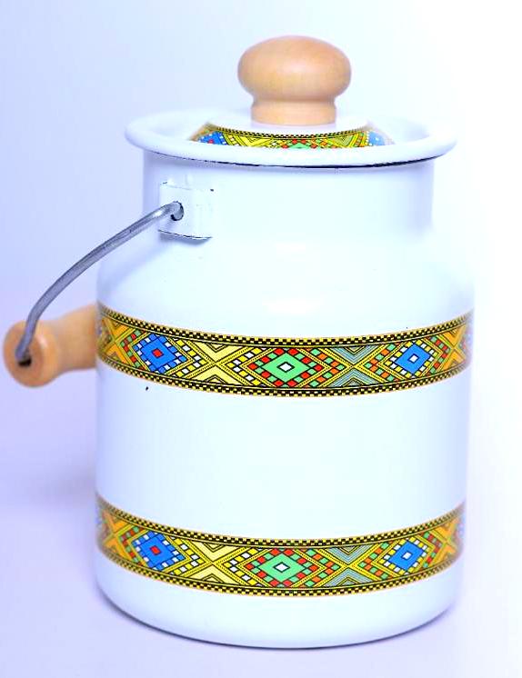Butter & Honey Pot 1.5L  መቀመጢ መዓር/ ጠስሚ    (እድያት /ጥለት)