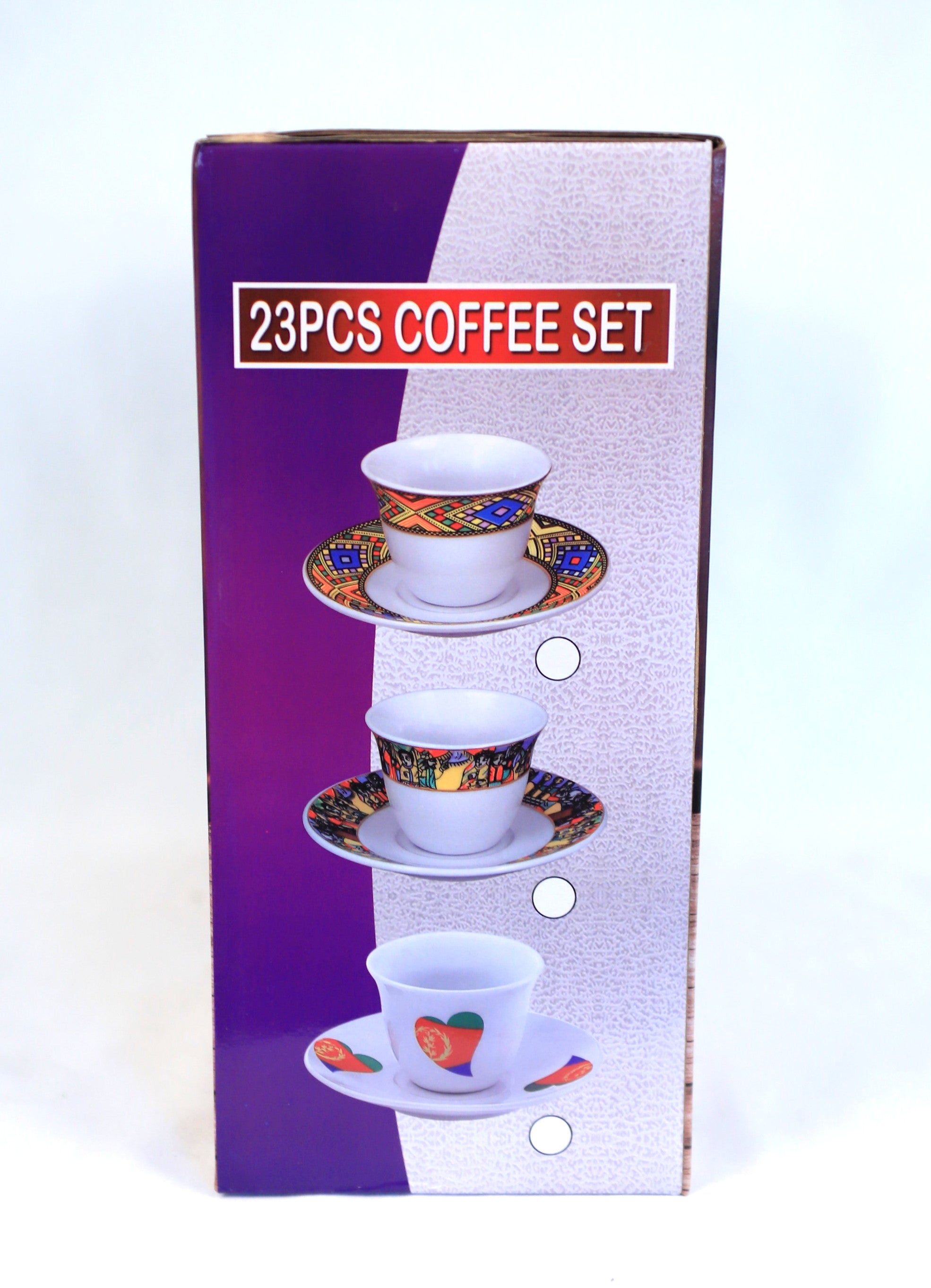 23 PCS COFFEE SET (Eritrean & Ethiopian Traditional Coffee set) - ባህላዊ መቀበሊ ቡን 23 ሓባ