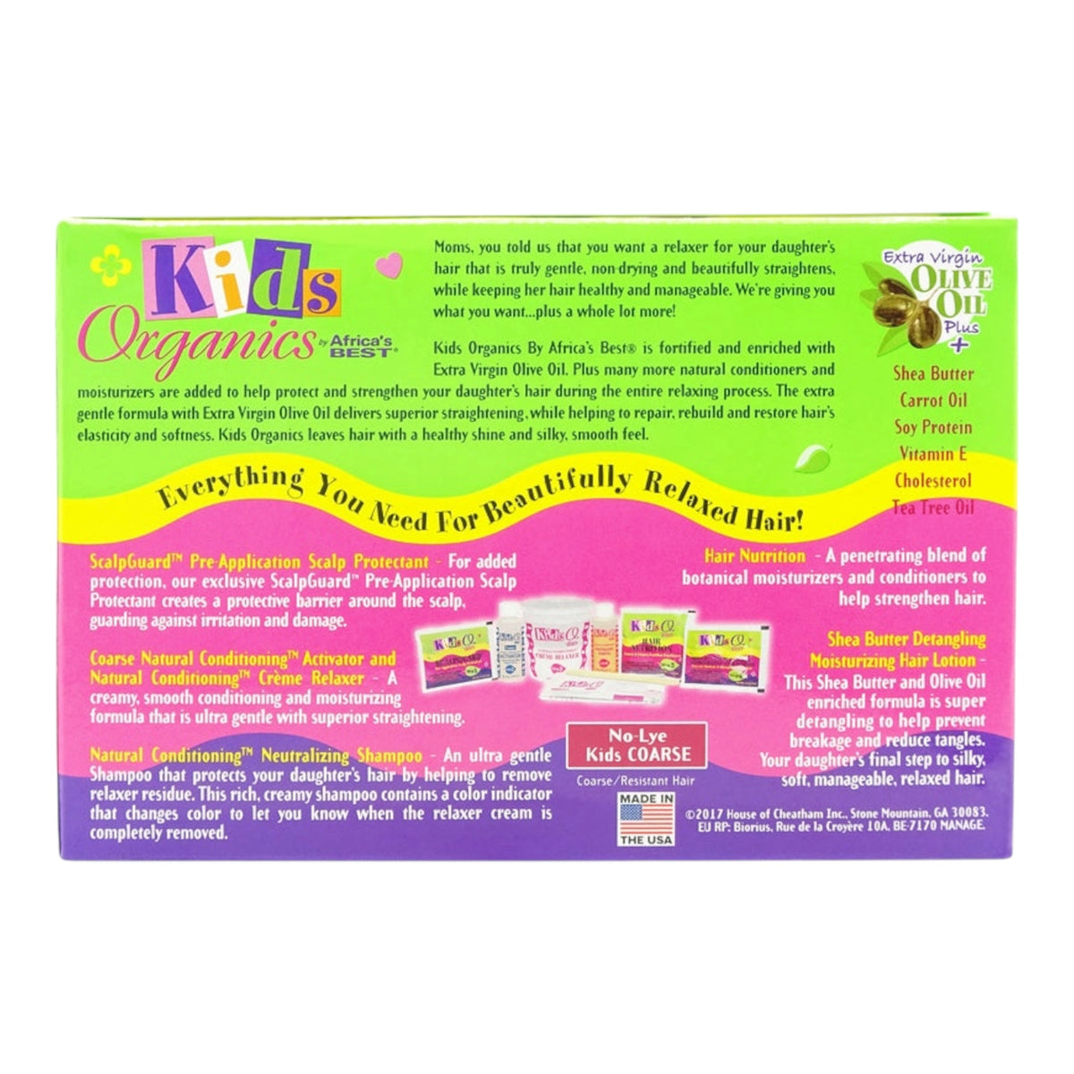 Africa's Best Kids Organics No-Lye Relaxer Kit Coarse