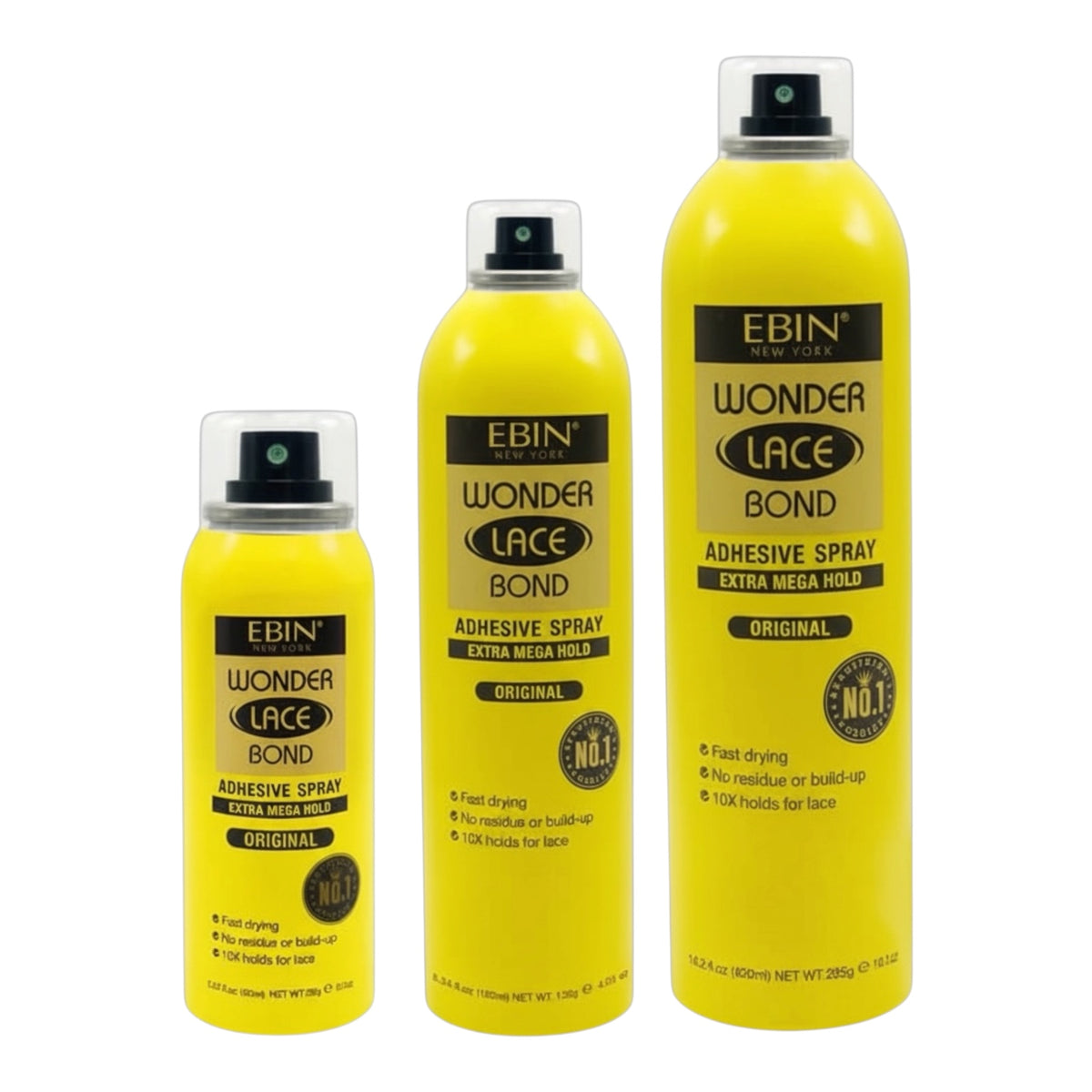 Ebin New York Wonder Lace Bond Spray Extra Mega Hold