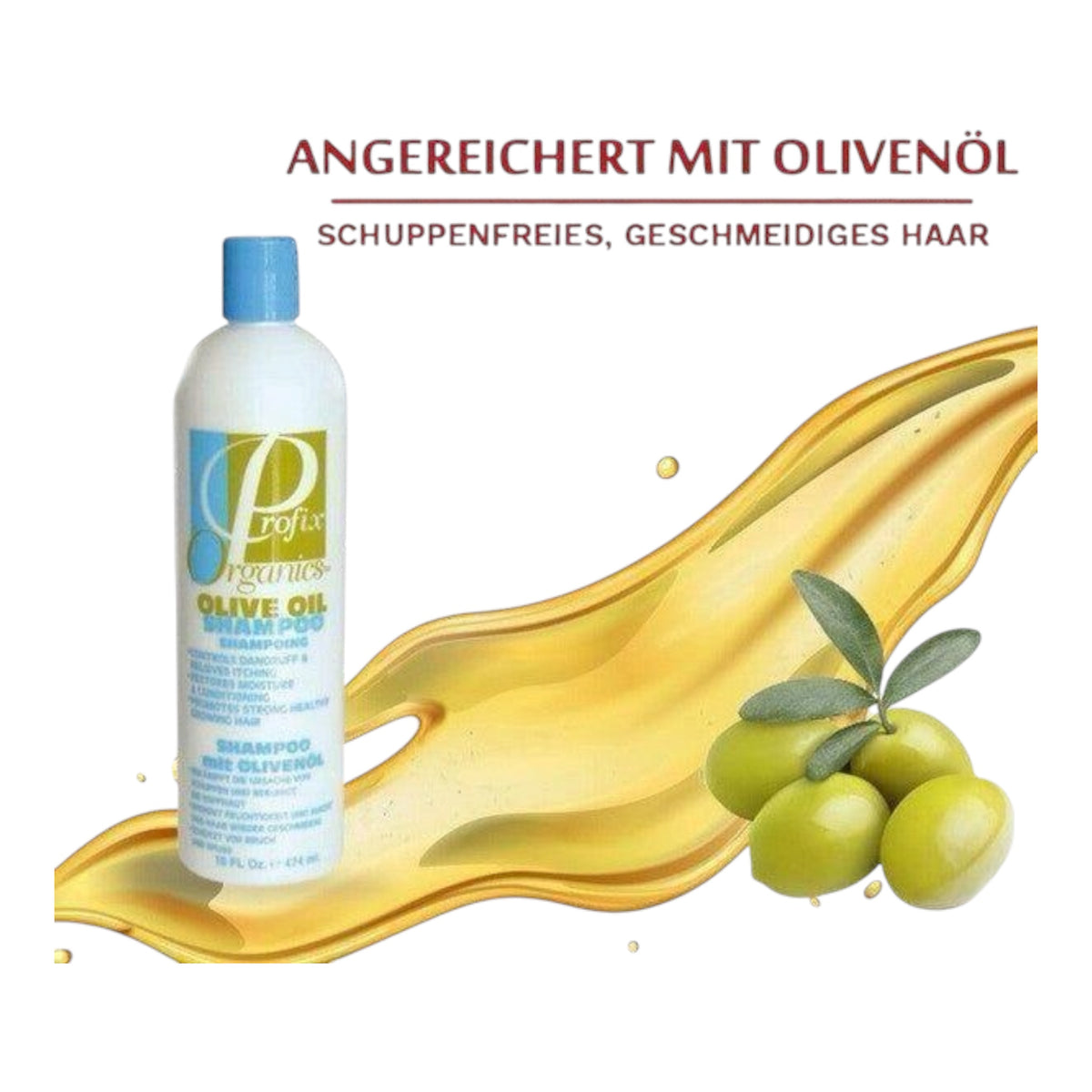Profix Organic Olive Oil Shampoo 474 ml