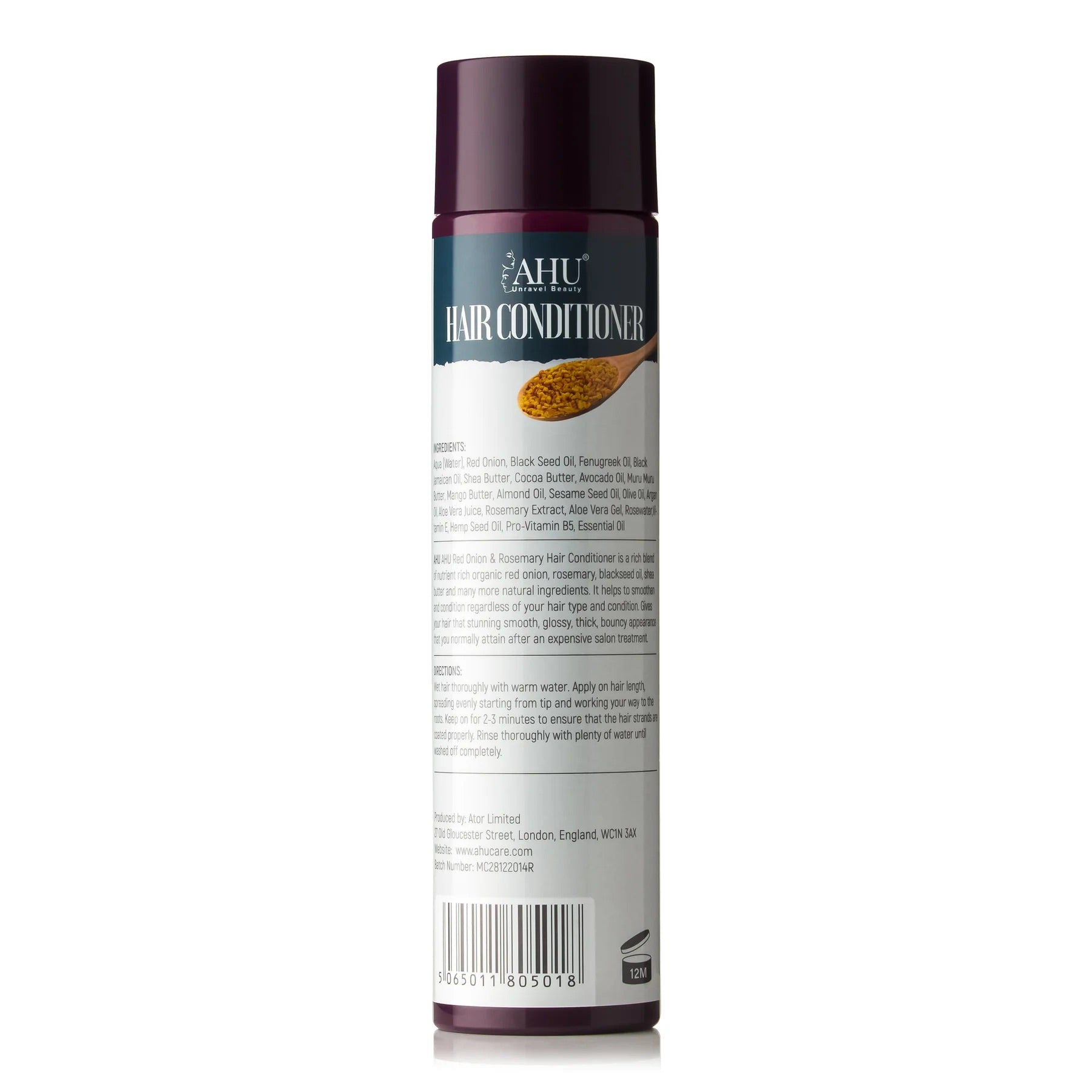 AHU Red Onion & Rosemary Hair Conditioner (300ml)