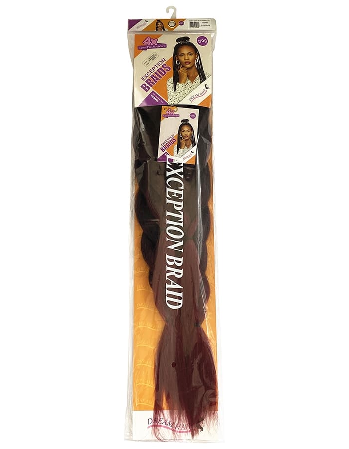 Dream Hair Braids Exception 4x Pre Stretched 100% Kunsthaar 4 pcs, 170g