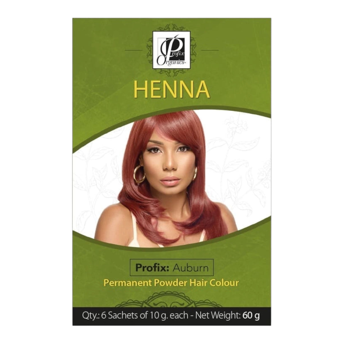 Profix Organics Henna Permanent Powder Hair Colour 60g