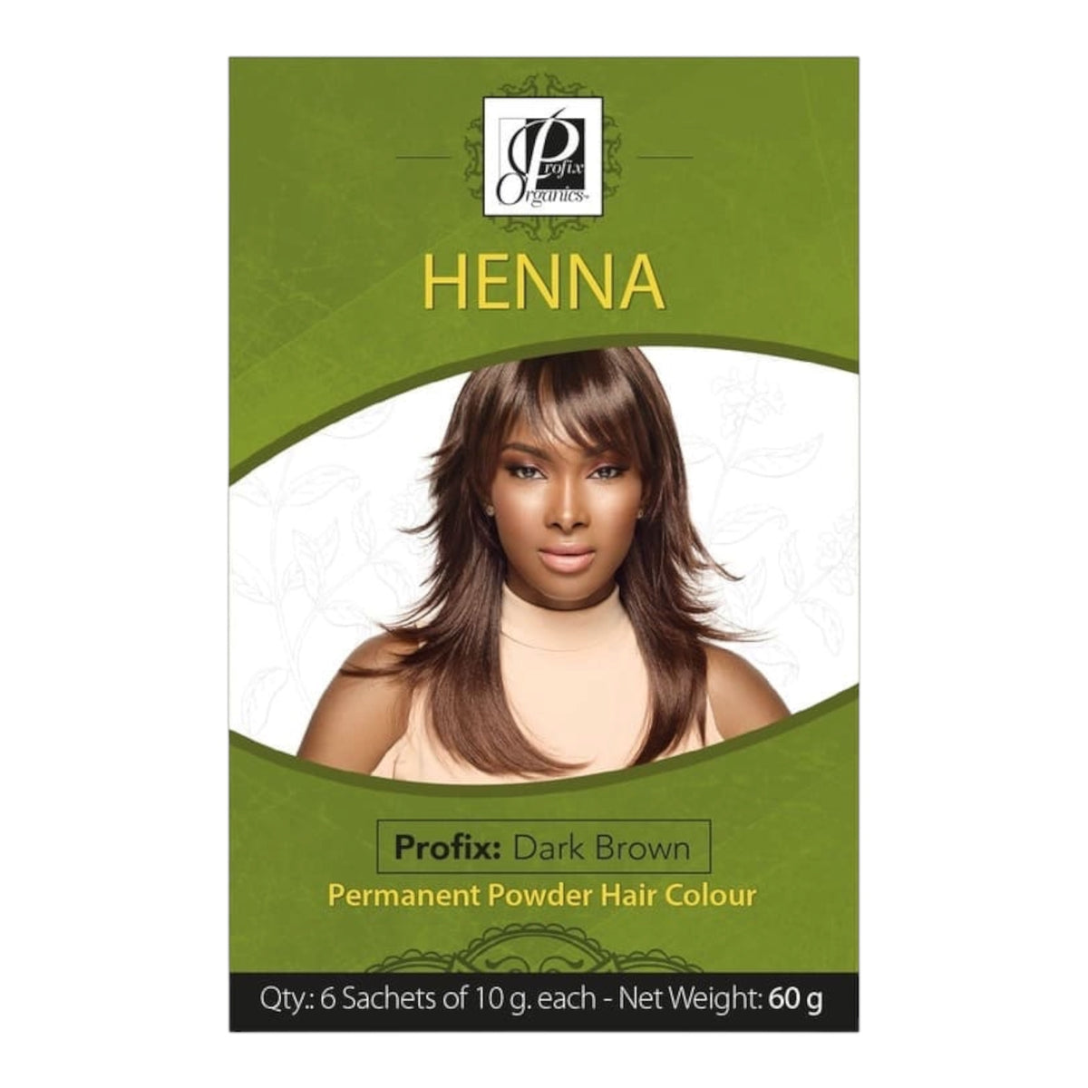 Profix Organics Henna Permanent Powder Hair Colour 60g