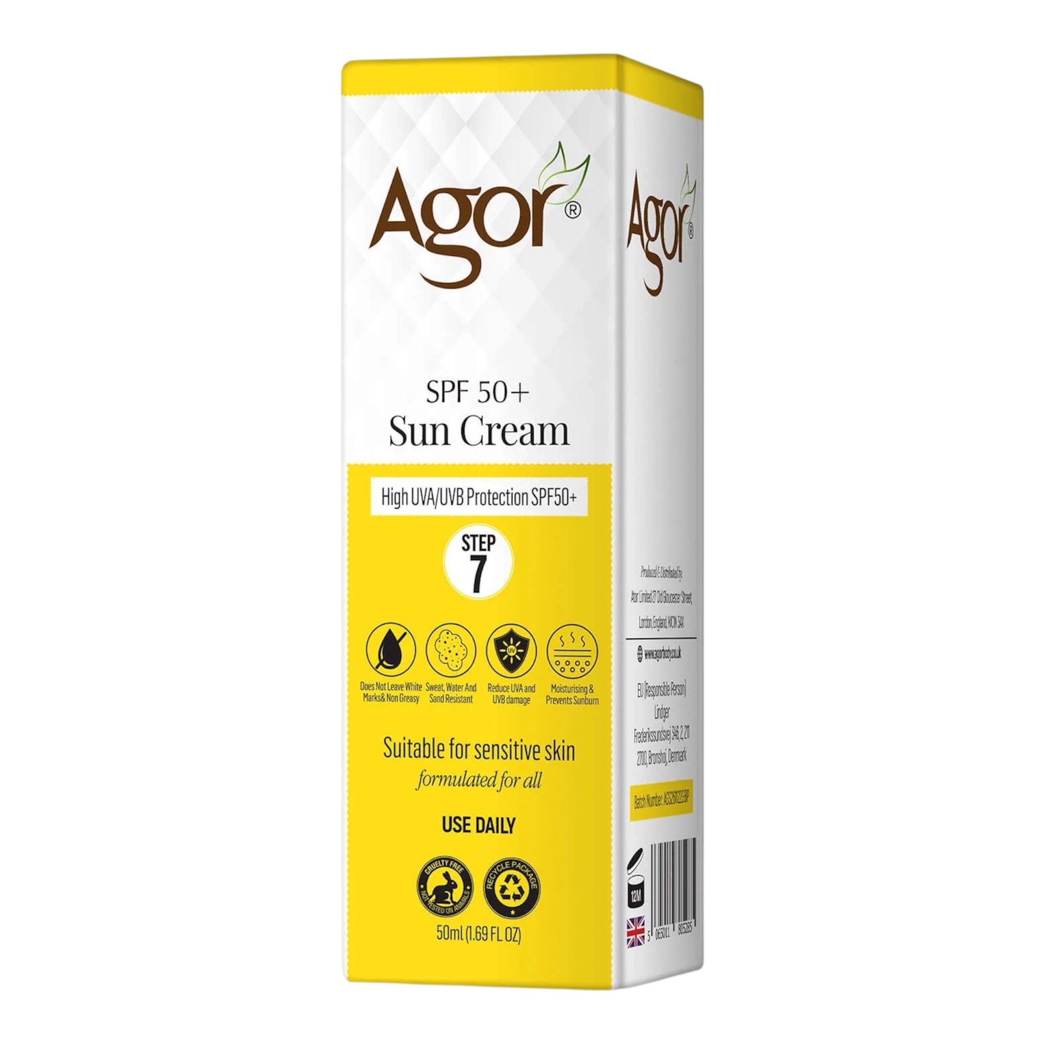 Agor - SPF 50+ Sun Cream 50ml (Step 7)