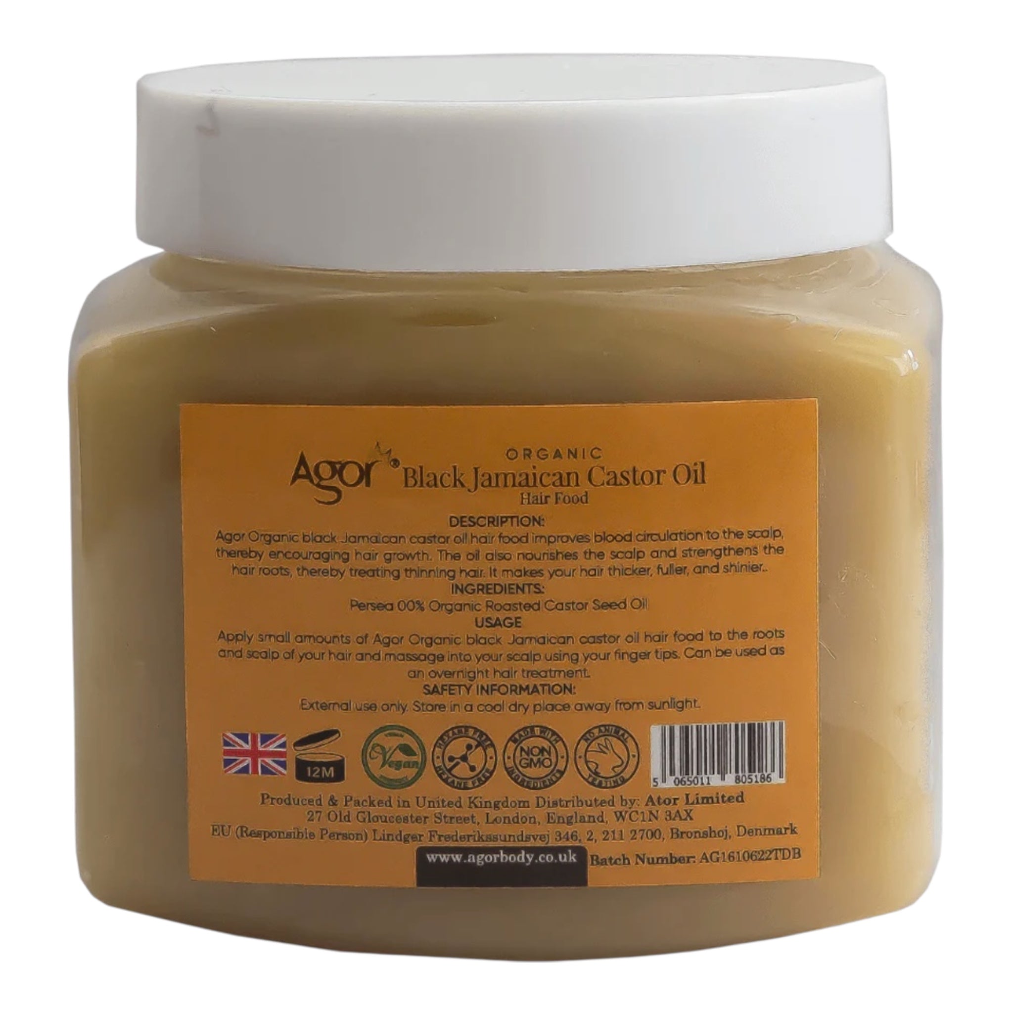 Agor Organic Black Jamaican Castor Oil – 300 ml
