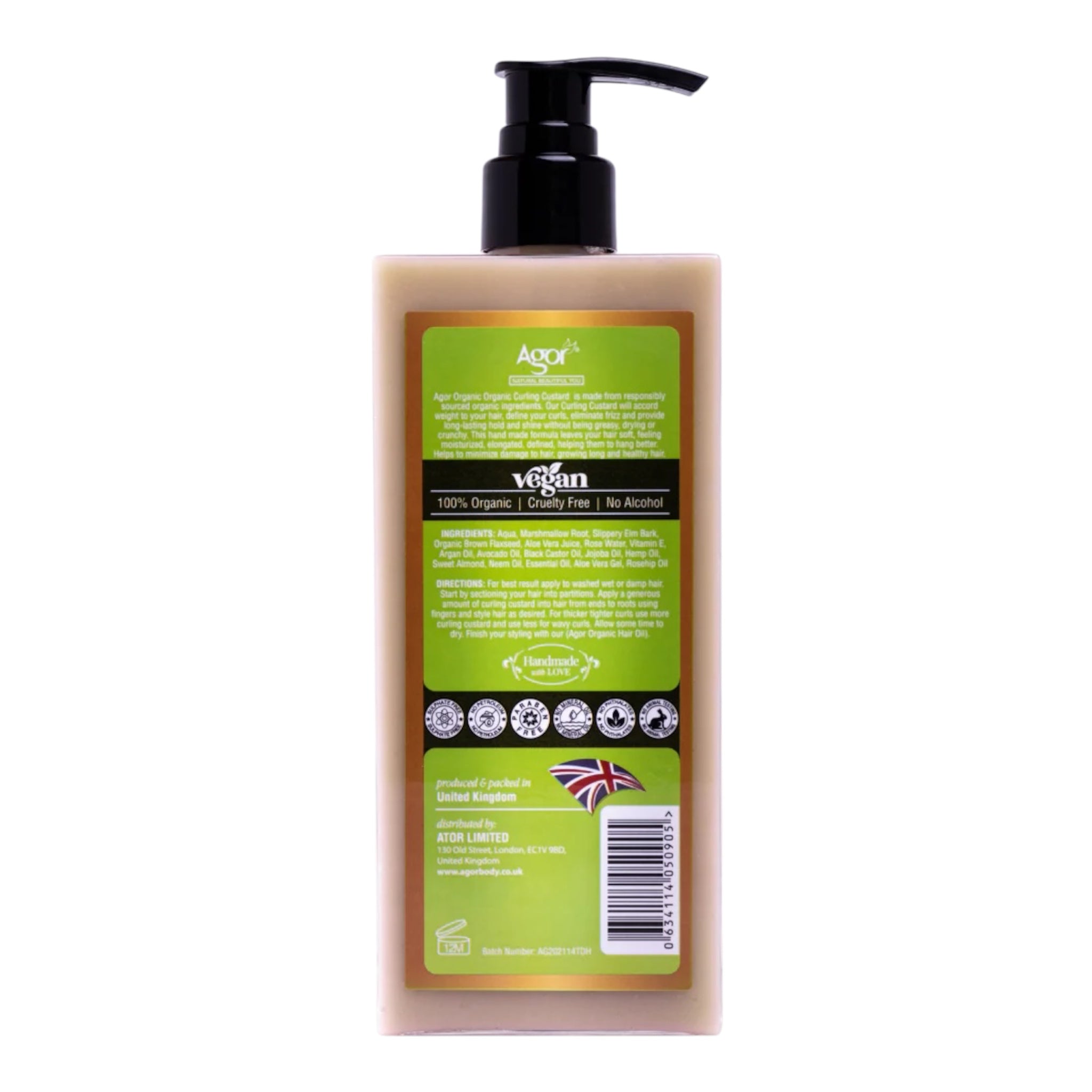 Agor Organic Curling Custard – 300 ml