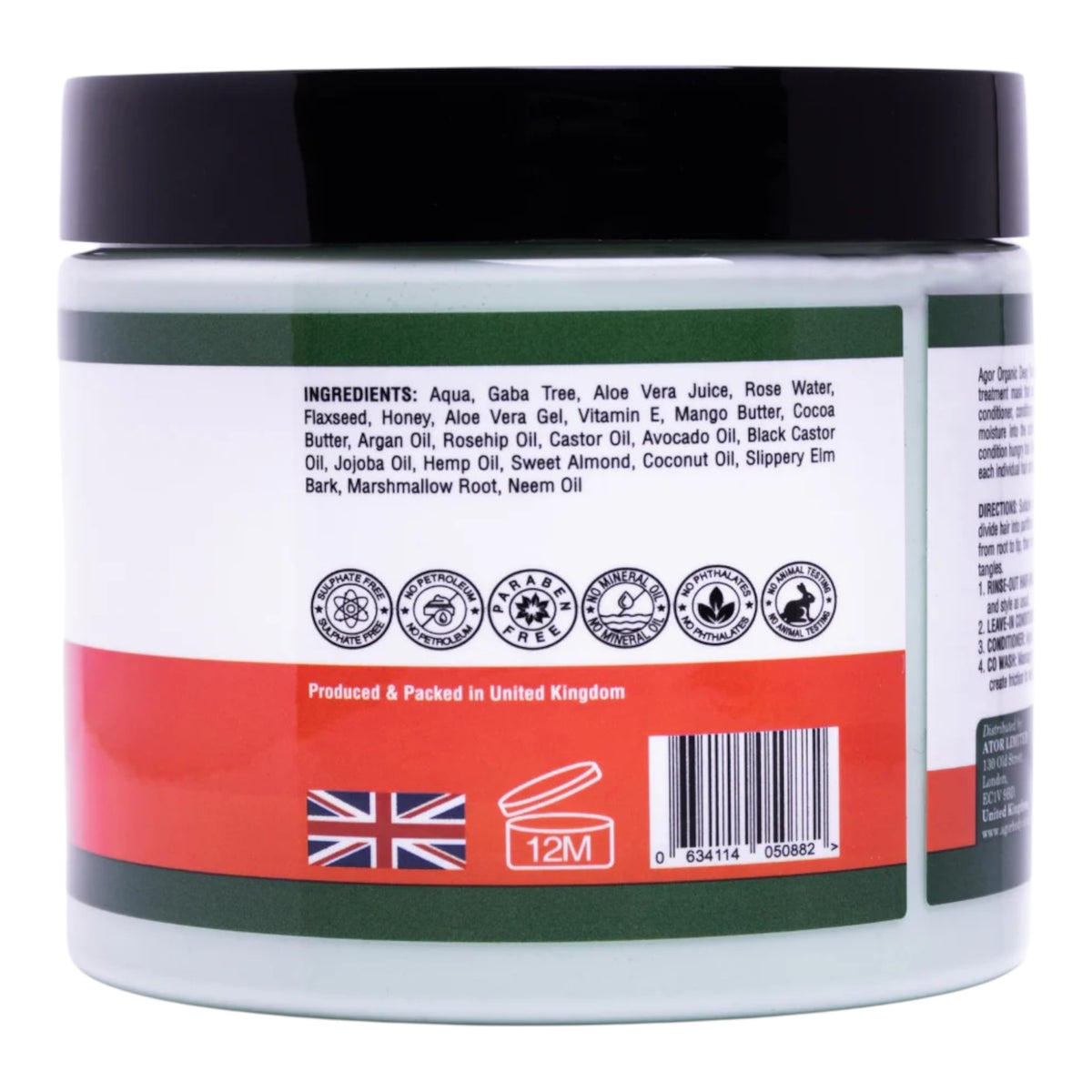 Agor Organic Deep Treatment Hair Mask – 430 g