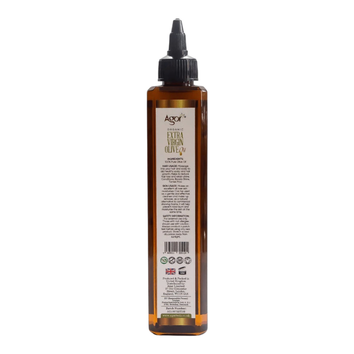 Agor Organic Extra Virgin Olive Oil – 250 ml