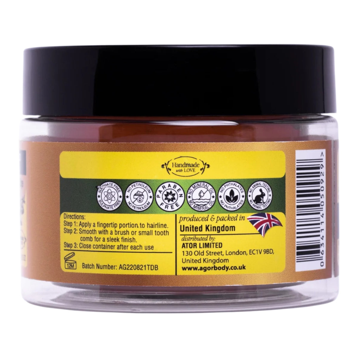 Agor Organic Flaxseed Edge Control Styling Gel – 100 g