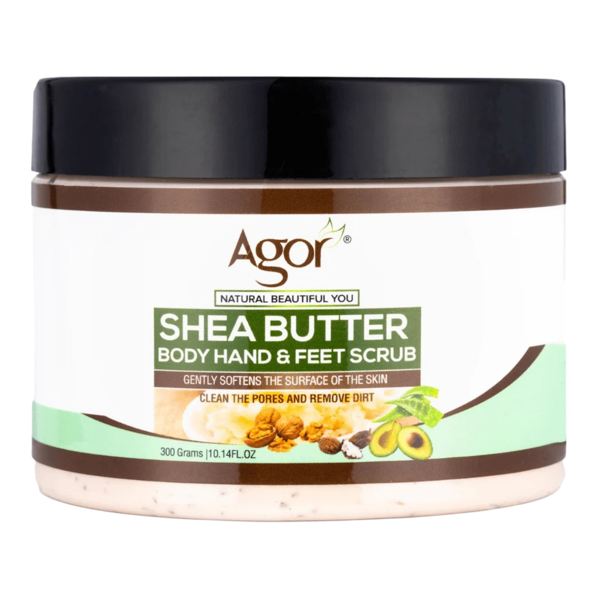 Agor Shea Butter Body, Hand & Feet Scrub – 300 g