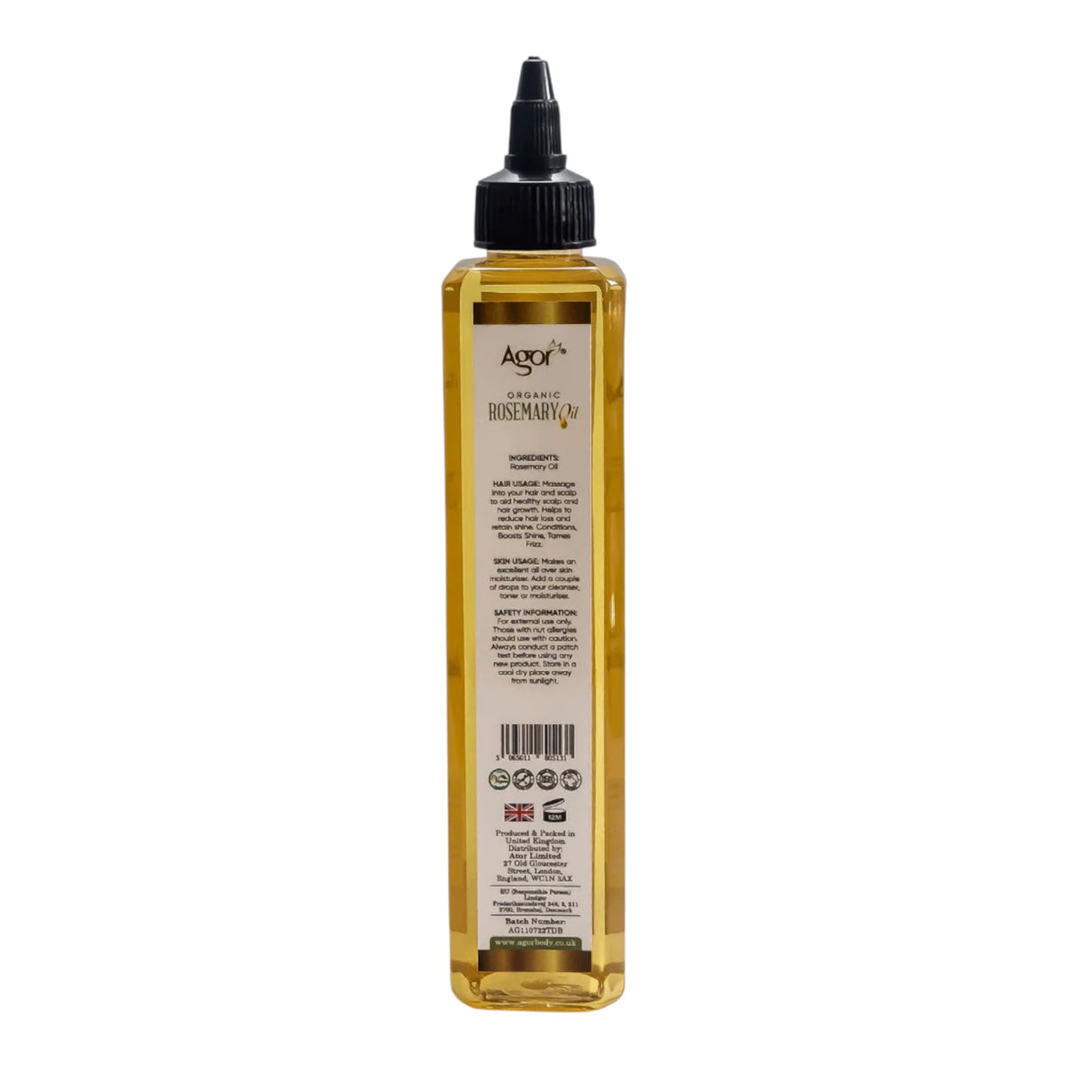 Agor Organic Rosemary Oil – Hair & Skin – 250 ml