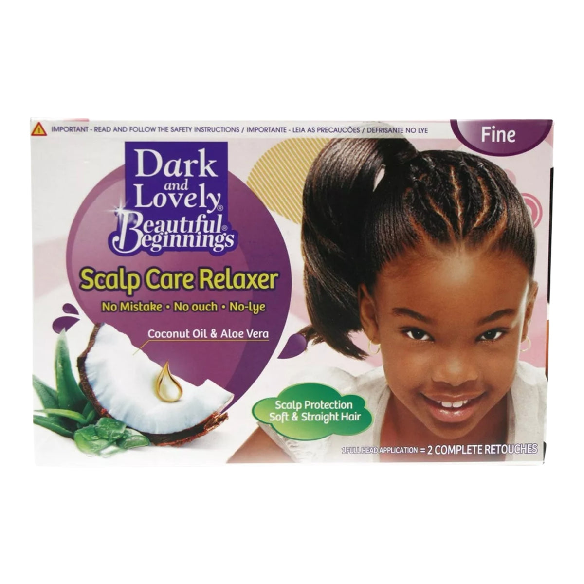 Dark & Lovely Beautiful Beginnings Soft'n Straight No-Lye Relaxer – Fine Hair
