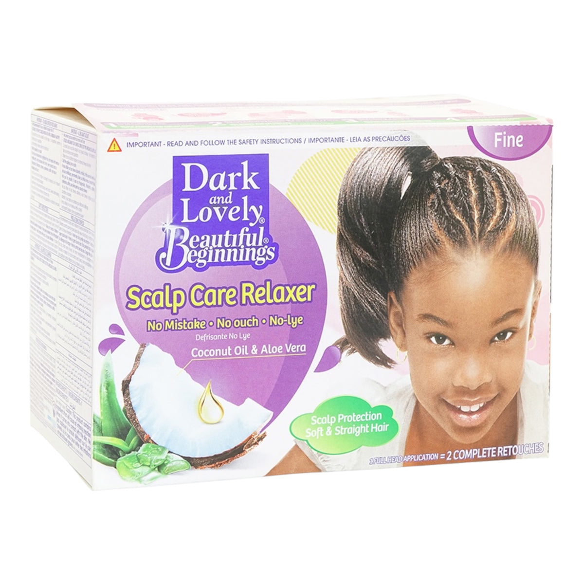 Dark & Lovely Beautiful Beginnings Soft'n Straight No-Lye Relaxer – Fine Hair