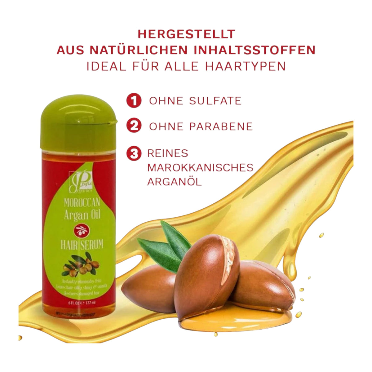 Profix Organics Moroccan Argan Oil Hair Serum 177 ml