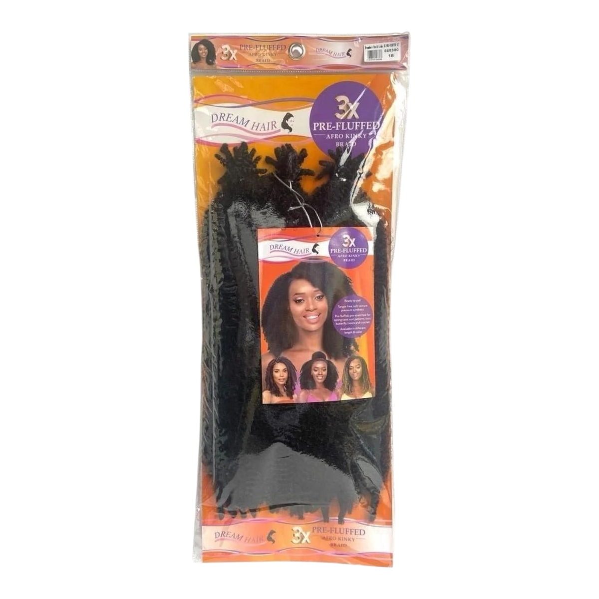 Dream Hair 3x Pre Fluffed Afro Kinky Braid 71 cm