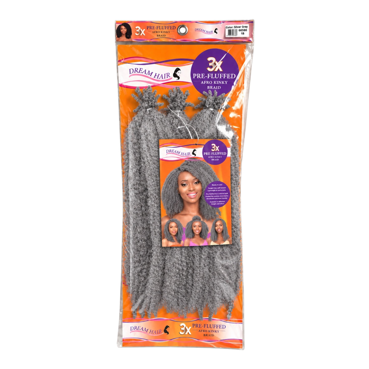 Dream Hair 3x Pre Fluffed Afro Kinky Braid Kunsthaar 16''  40 cm (Kopie)