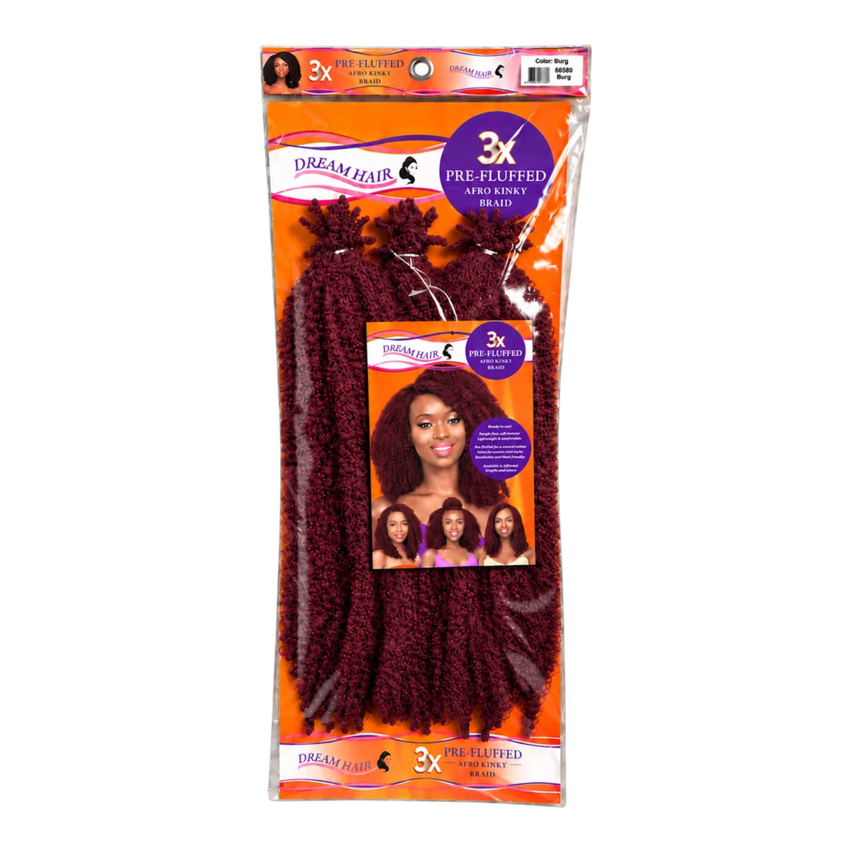 Dream Hair 3x Pre Fluffed Afro Kinky Braid Kunsthaar 16''  40 cm (Kopie)