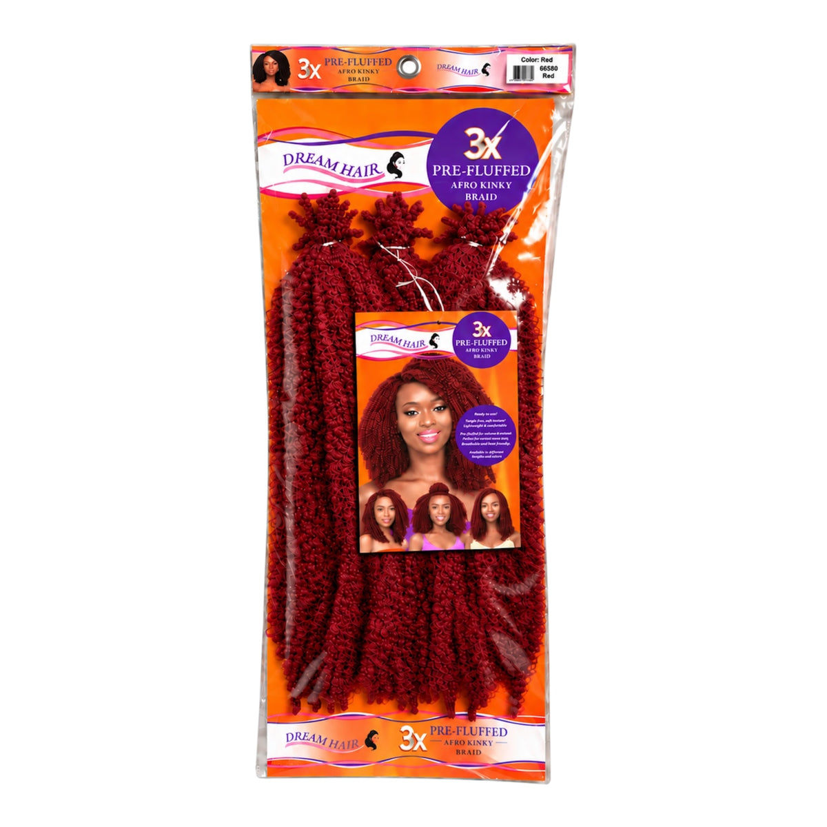 Dream Hair 3x Pre Fluffed Afro Kinky Braid Kunsthaar 16''  40 cm (Kopie)