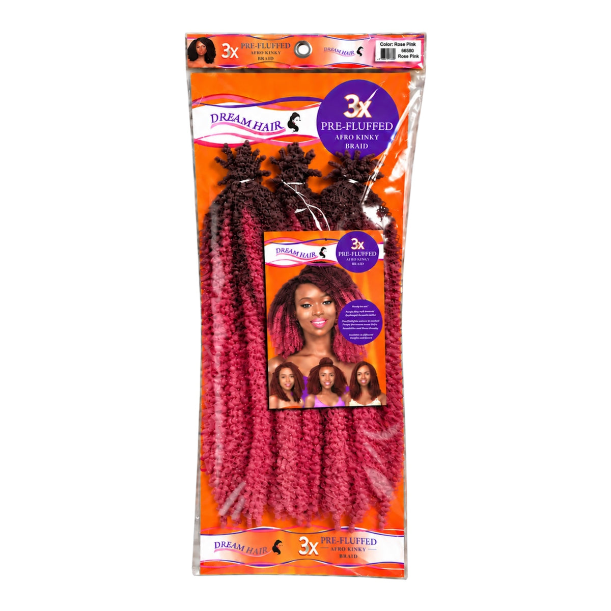 Dream Hair 3x Pre Fluffed Afro Kinky Braid Kunsthaar 16''  40 cm (Kopie)