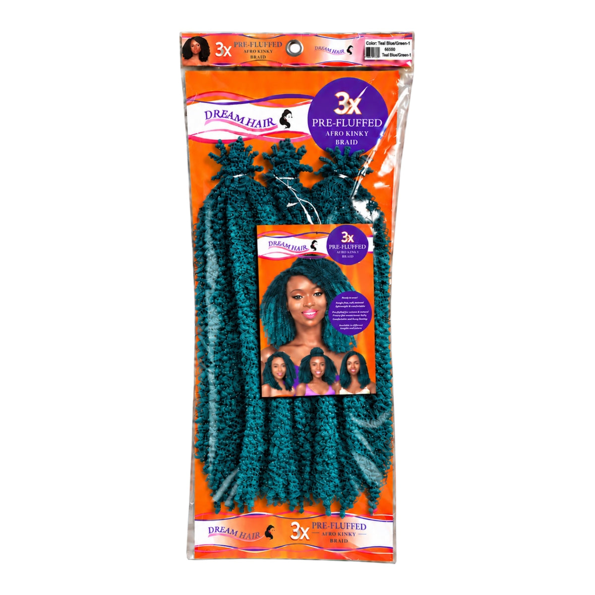 Dream Hair 3x Pre Fluffed Afro Kinky Braid Kunsthaar 16''  40 cm (Kopie)