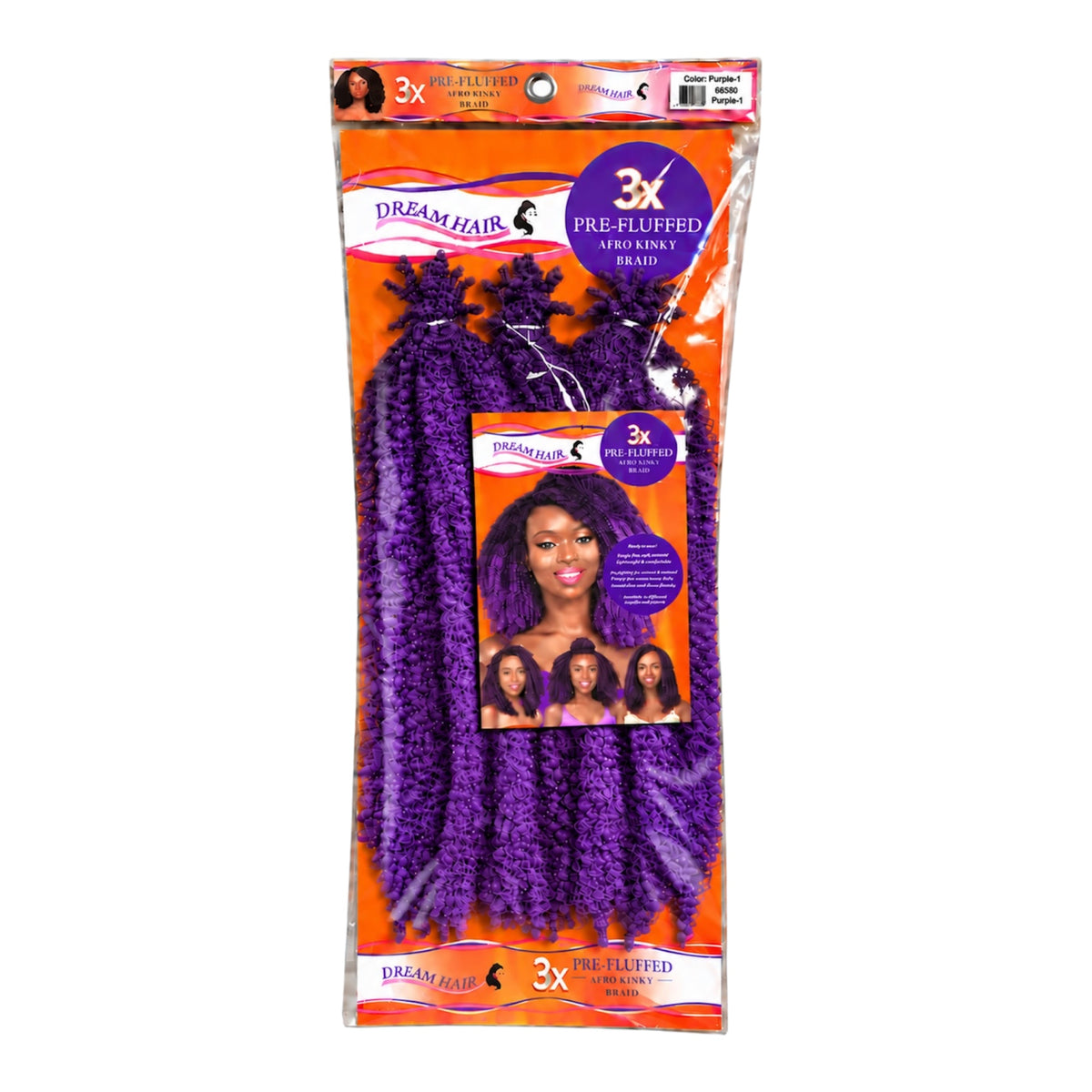 Dream Hair 3x Pre Fluffed Afro Kinky Braid Kunsthaar 16''  40 cm (Kopie)
