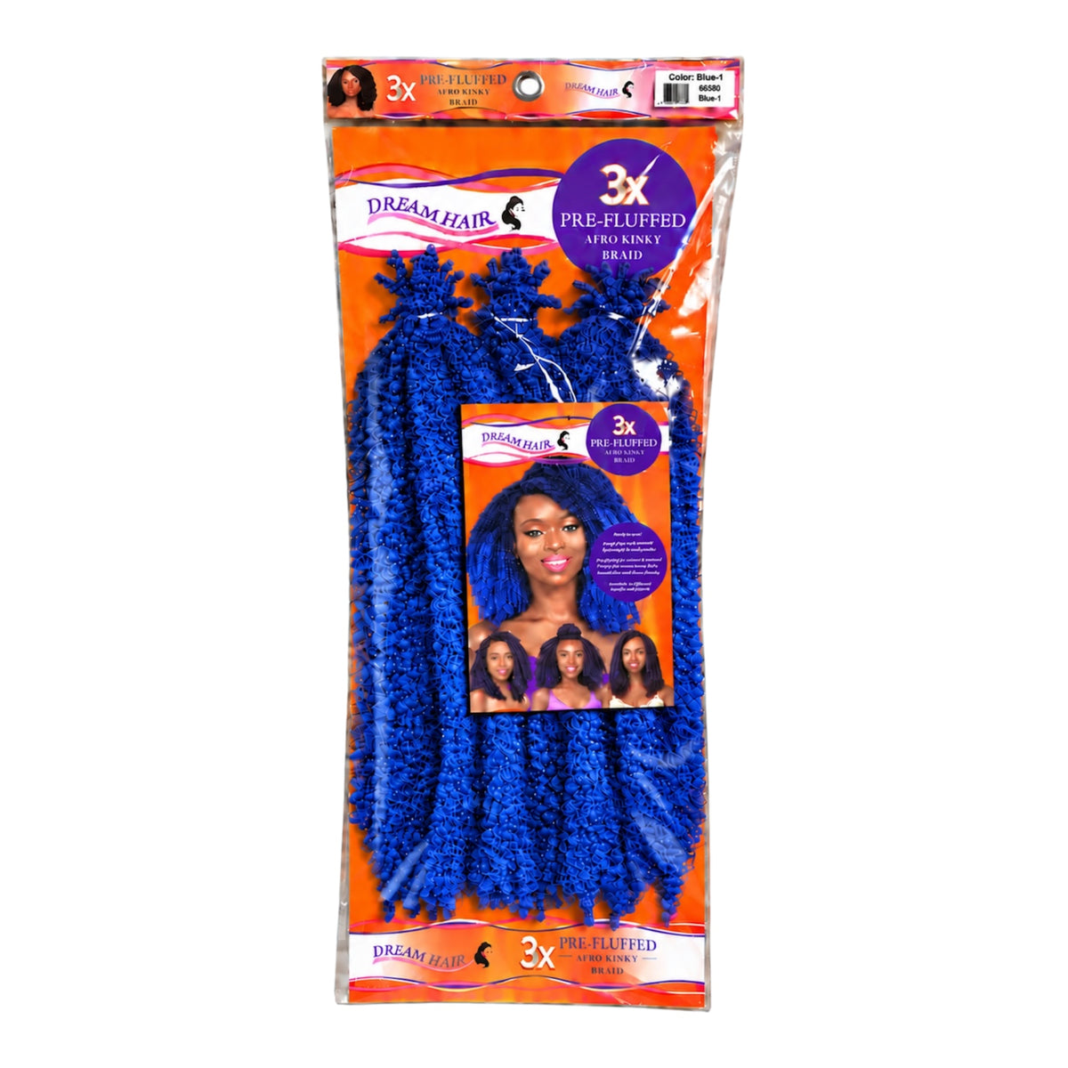 Dream Hair 3x Pre Fluffed Afro Kinky Braid Kunsthaar 16''  40 cm (Kopie)