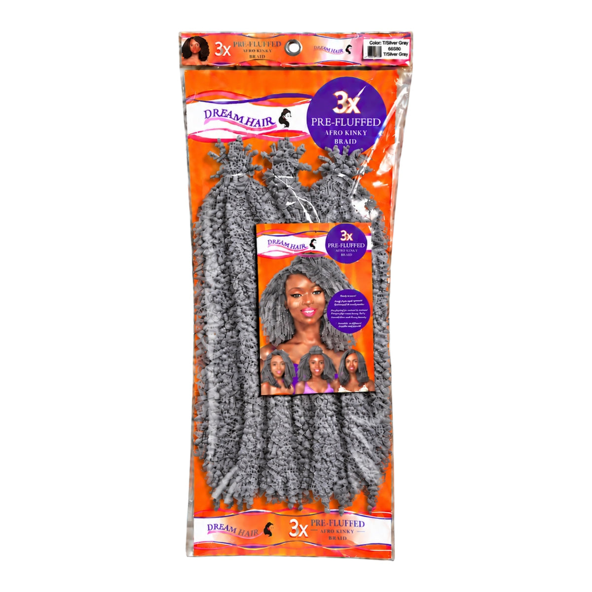 Dream Hair 3x Pre Fluffed Afro Kinky Braid Kunsthaar 16''  40 cm (Kopie)