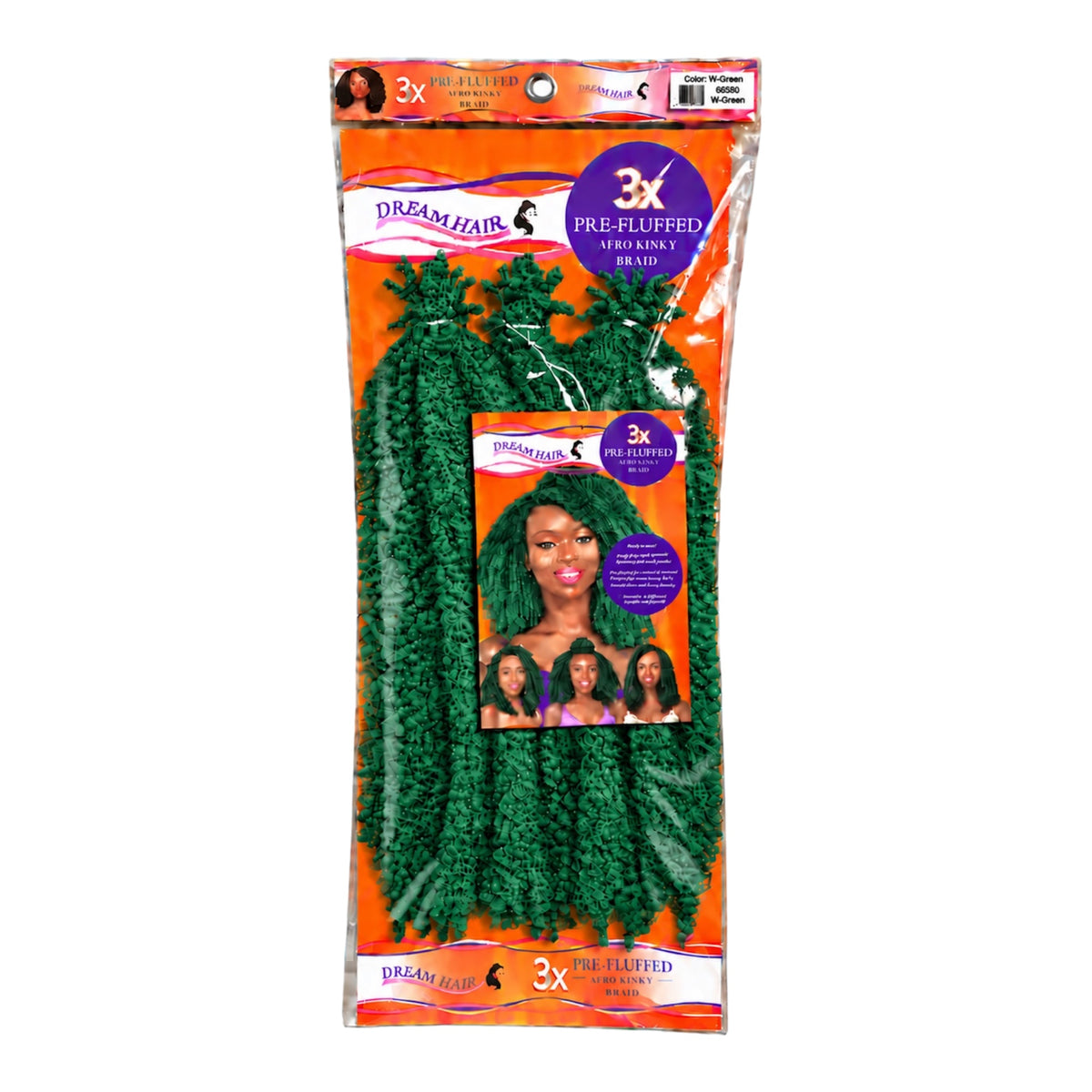 Dream Hair 3x Pre Fluffed Afro Kinky Braid Kunsthaar 16''  40 cm (Kopie)