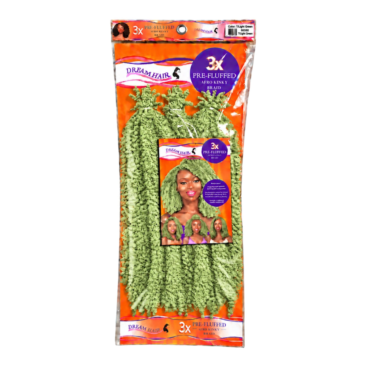 Dream Hair 3x Pre Fluffed Afro Kinky Braid Kunsthaar 16''  40 cm (Kopie)