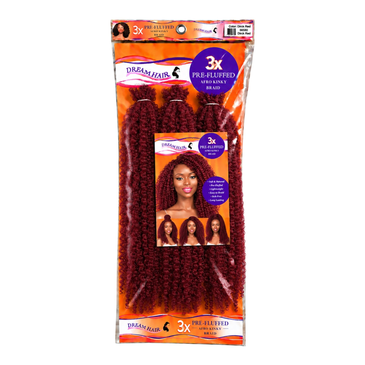 Dream Hair 3x Pre Fluffed Afro Kinky Braid Kunsthaar 16''  40 cm (Kopie)