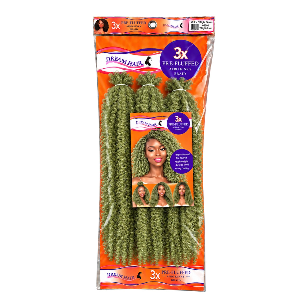 Dream Hair 3x Pre Fluffed Afro Kinky Braid Kunsthaar 16''  40 cm (Kopie)