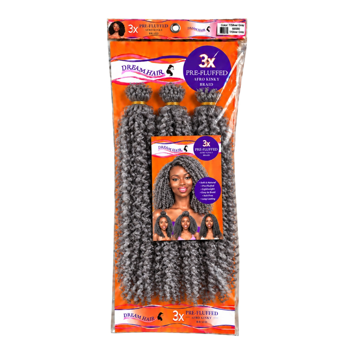 Dream Hair 3x Pre Fluffed Afro Kinky Braid Kunsthaar 16''  40 cm (Kopie)