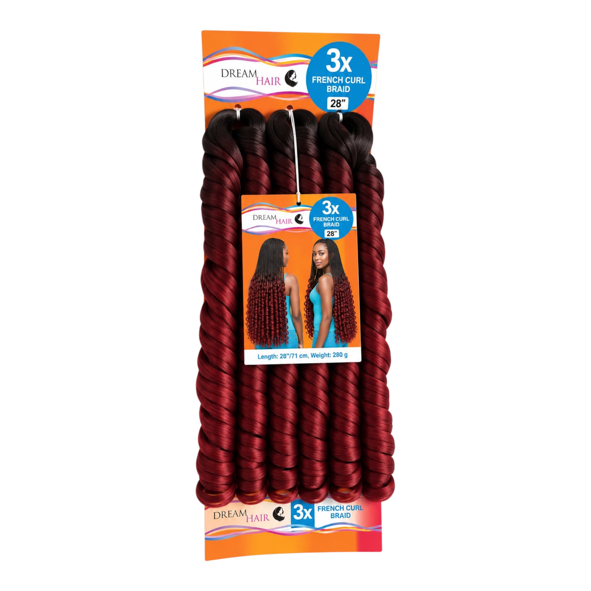 Dream Hair French Curl Braid Kunsthaar 22''  150 g