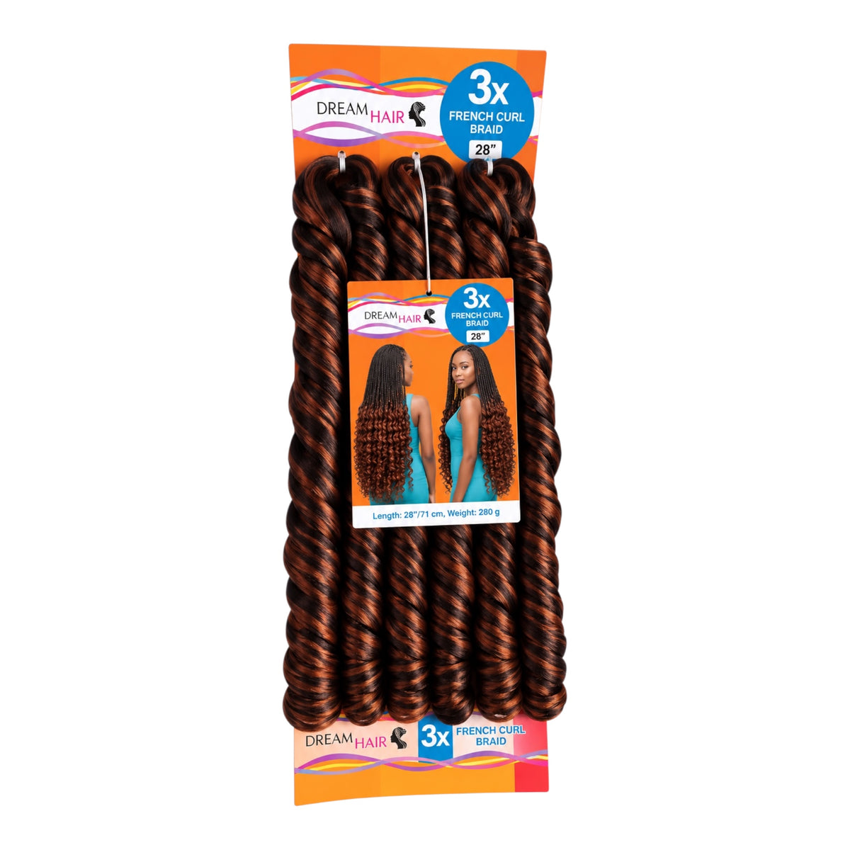Dream Hair French Curl Braid Kunsthaar 22''  150 g