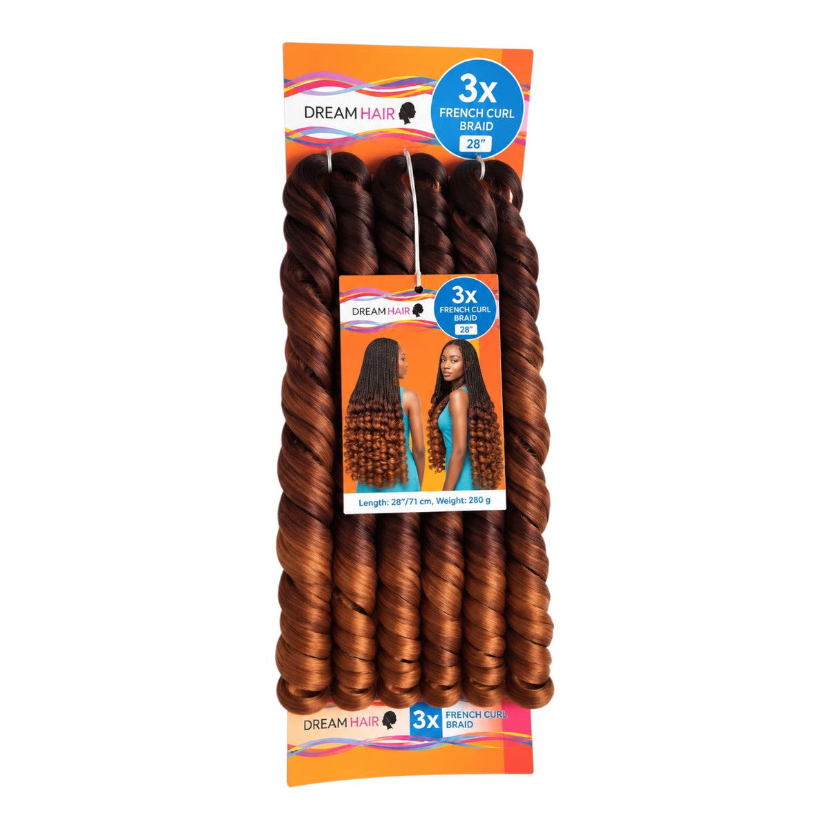 Dream Hair French Curl Braid Kunsthaar 22''  150 g