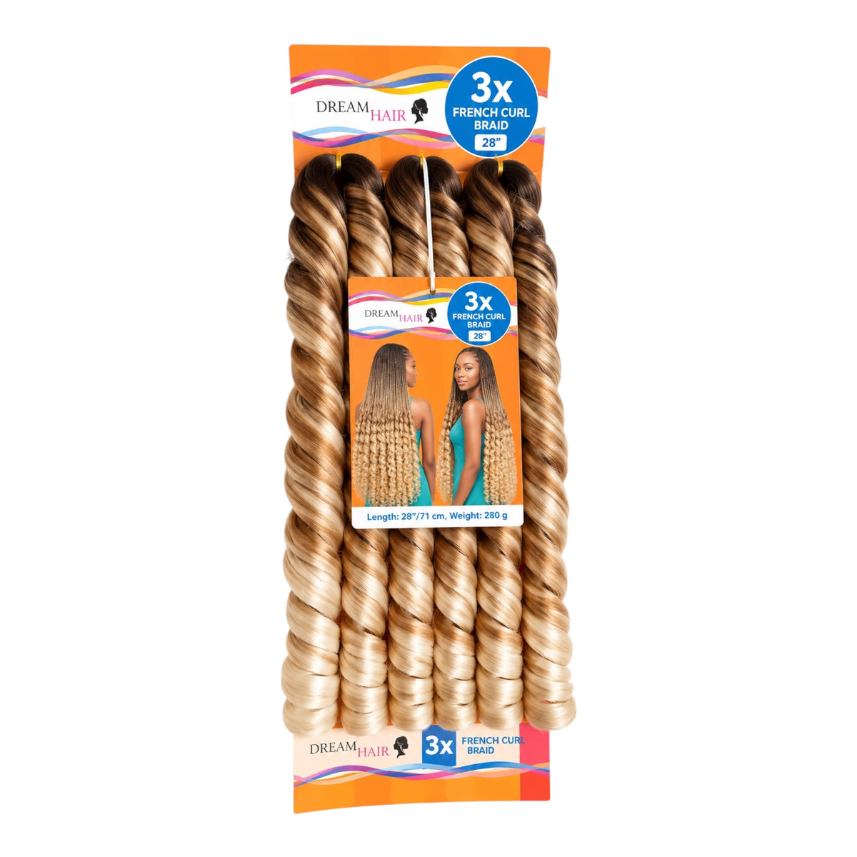 Dream Hair French Curl Braid Kunsthaar 22''  150 g