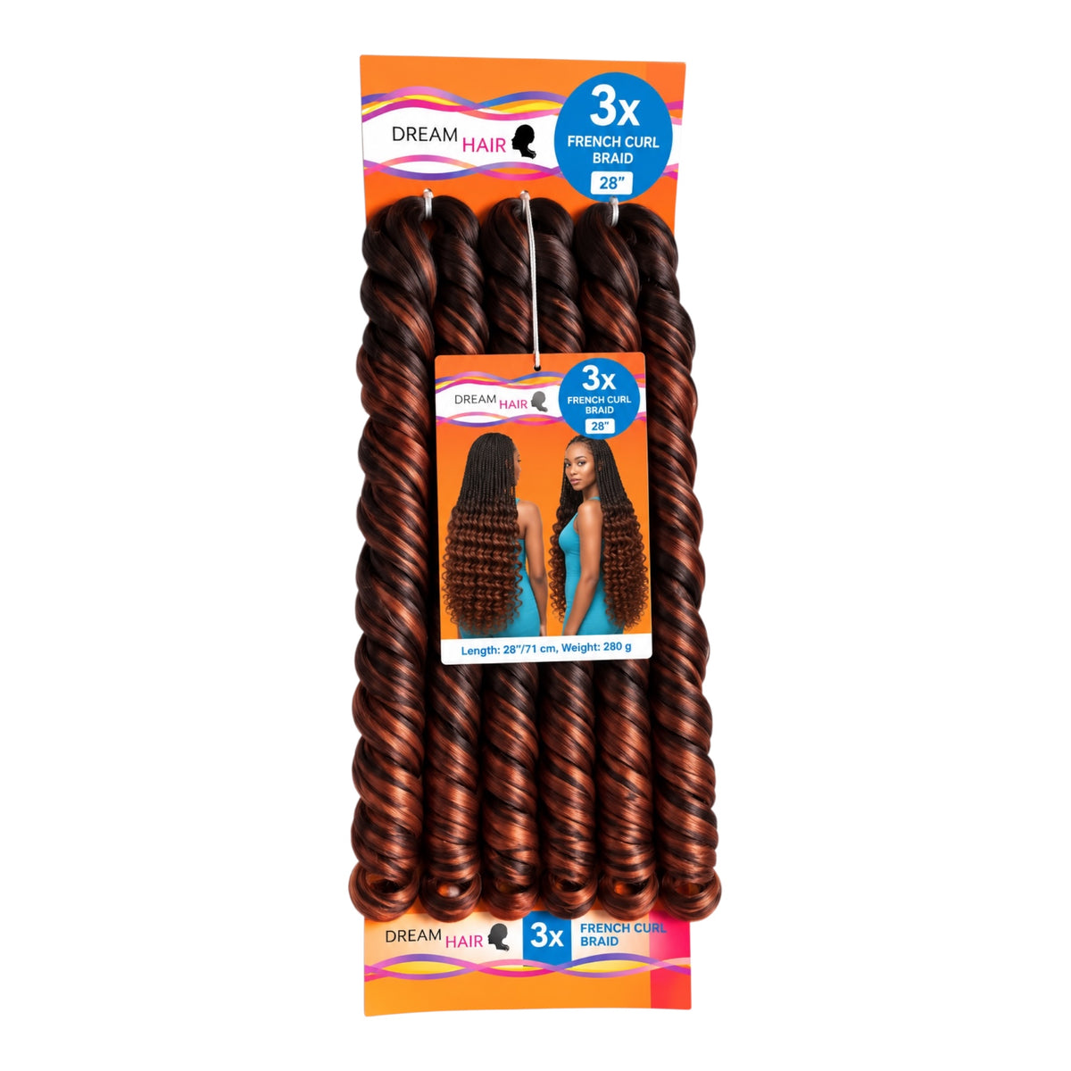 Dream Hair French Curl Braid Kunsthaar 22''  150 g