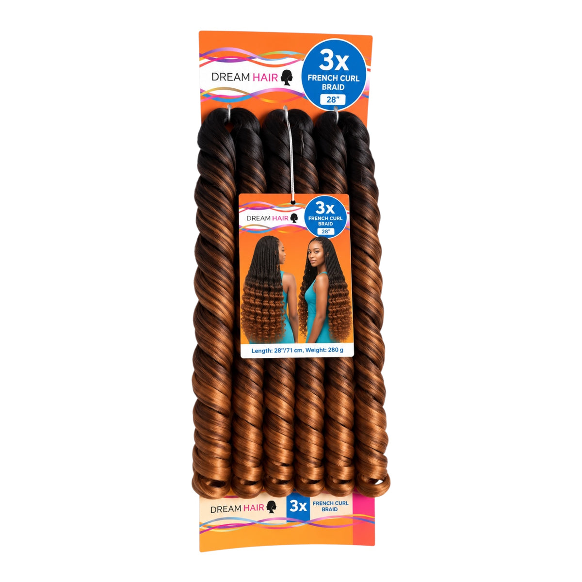 Dream Hair French Curl Braid Kunsthaar 22''  150 g