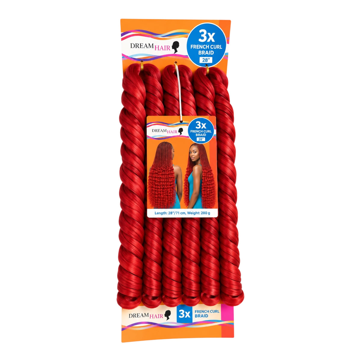 Dream Hair French Curl Braid Kunsthaar 22''  150 g