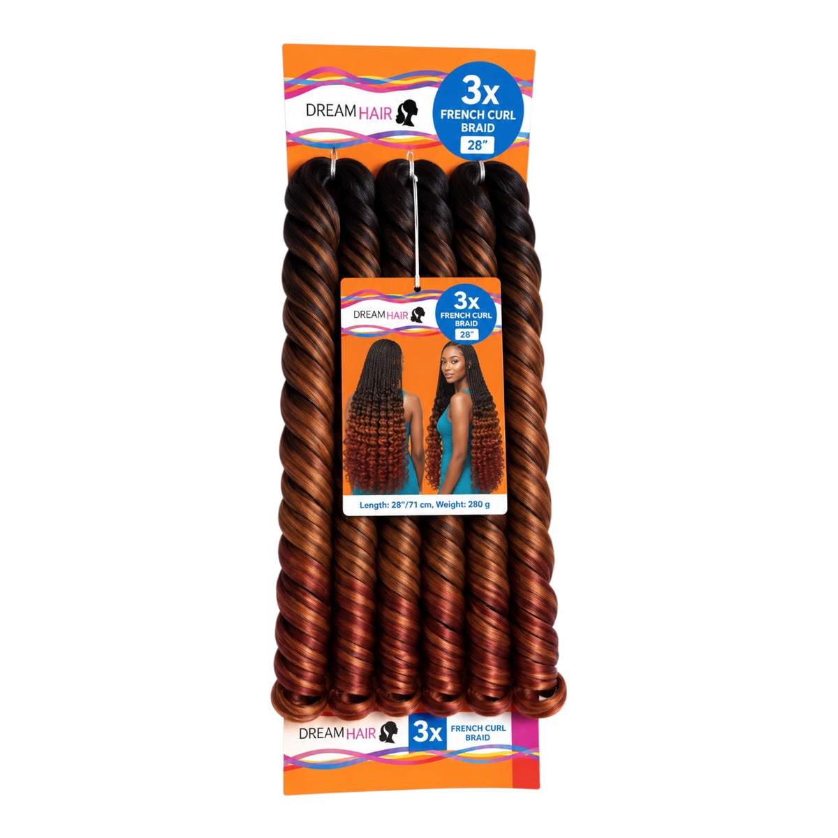 Dream Hair French Curl Braid Kunsthaar 22''  150 g