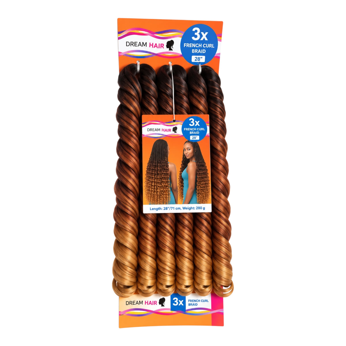 Dream Hair French Curl Braid Kunsthaar 22''  150 g