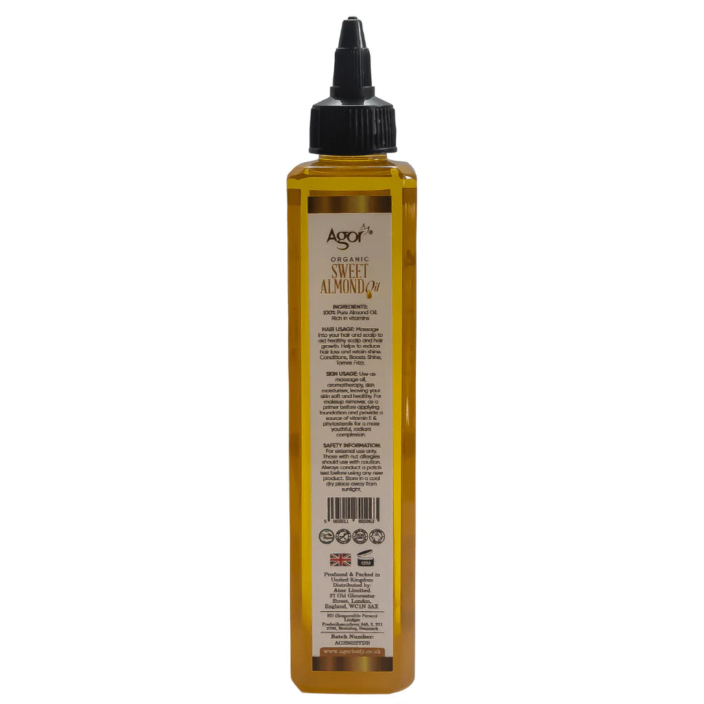 Agor Organic Sweet Almond Oil – 250 ml