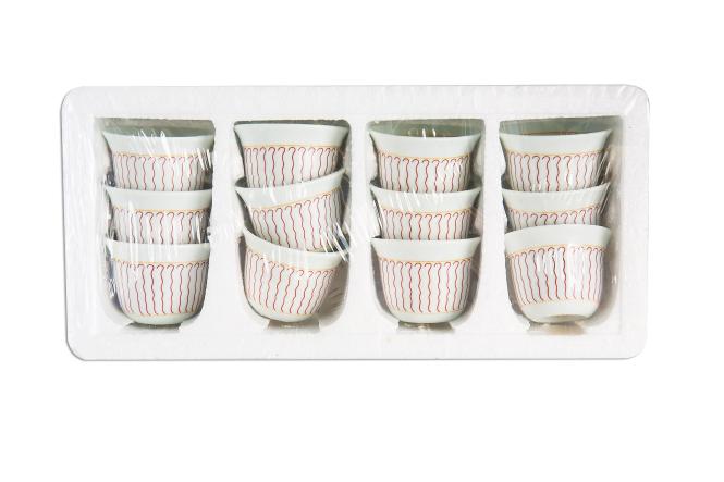 Kaffeetassen 12 Stk - (grün) / Coffee Cup 12pcs (Green) / ፍንጃል - ቀጠልያ 12 ሓባ